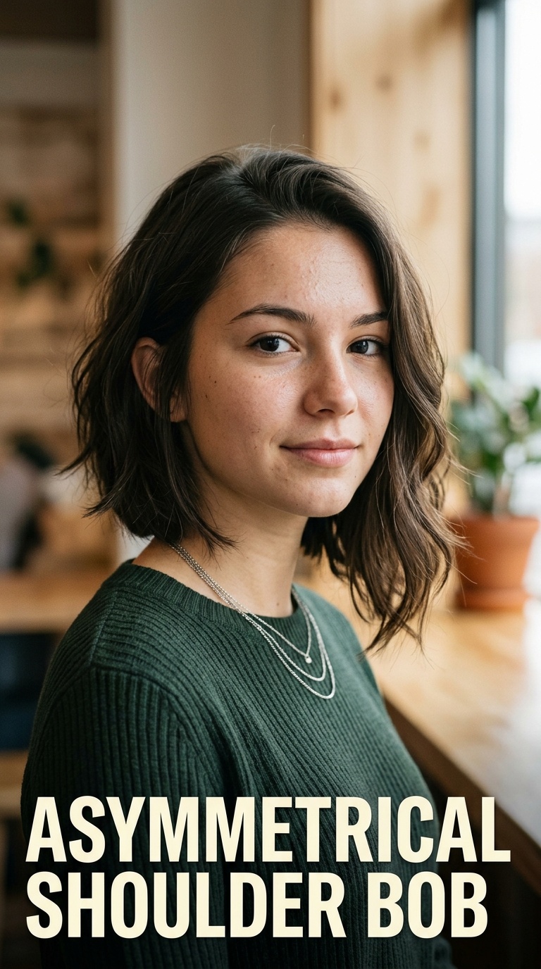Asymmetrical Shoulder Bob