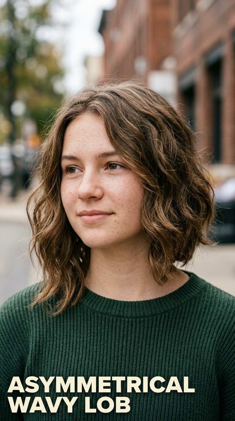 Asymmetrical Wavy Lob