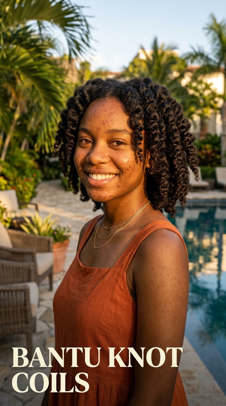 Bantu Knot Coils
