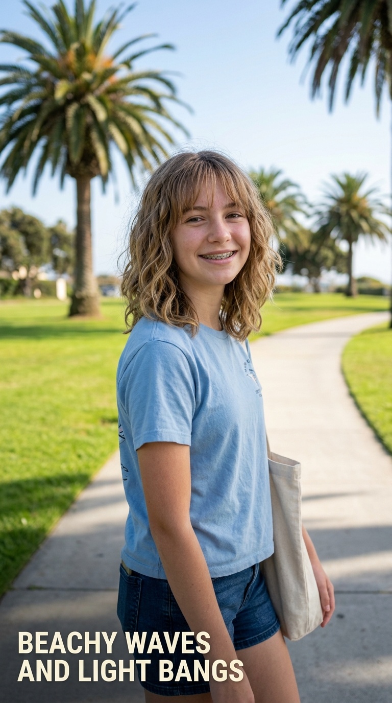 Beachy Waves and Light Bangs