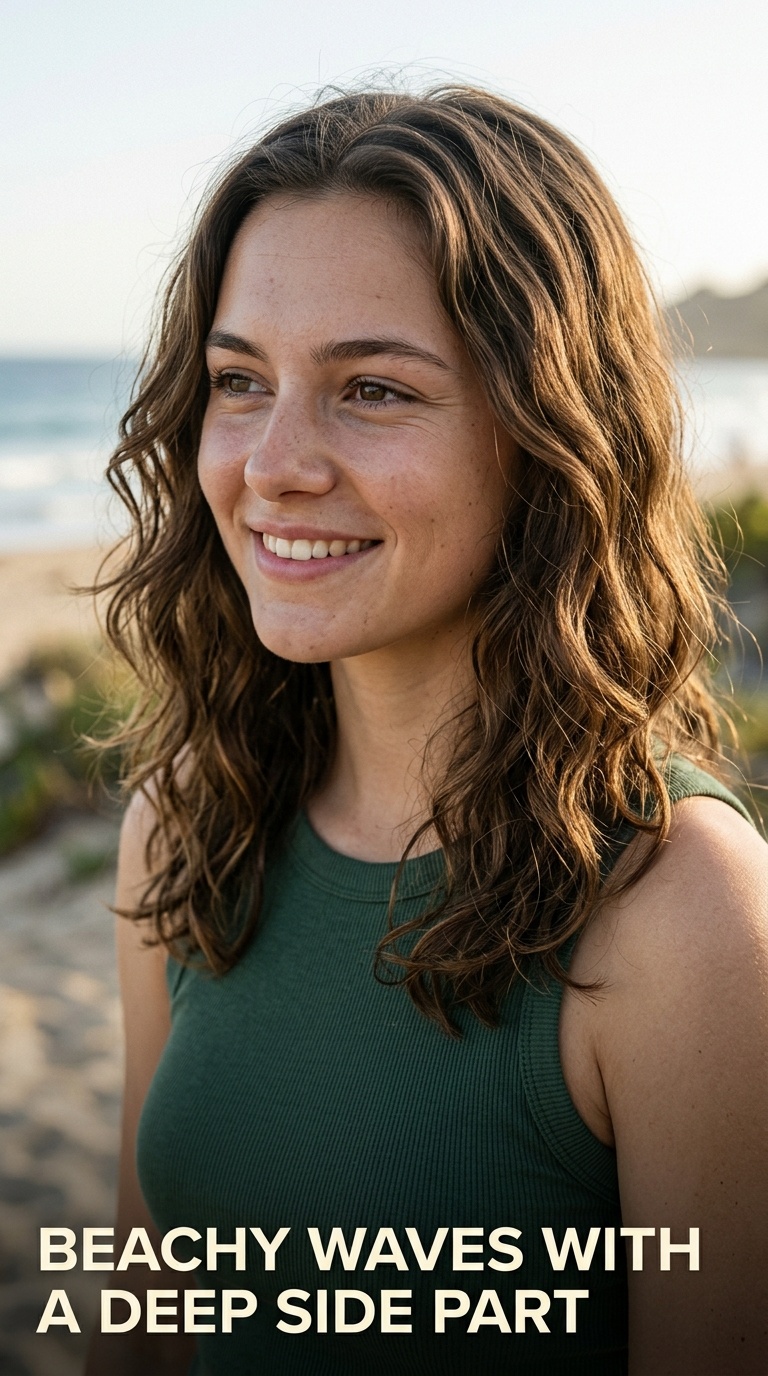 Beachy Waves with a Deep Side Part