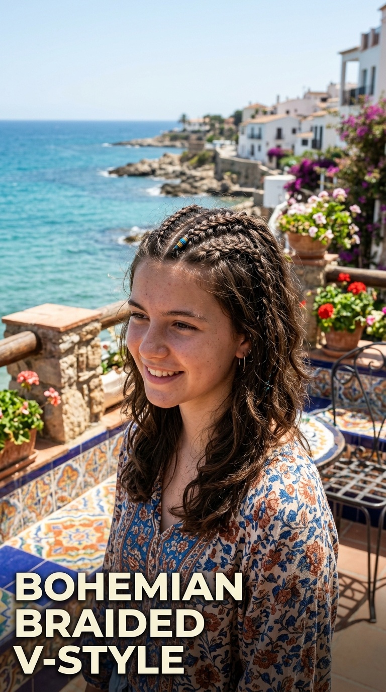 Bohemian Braided V-Style