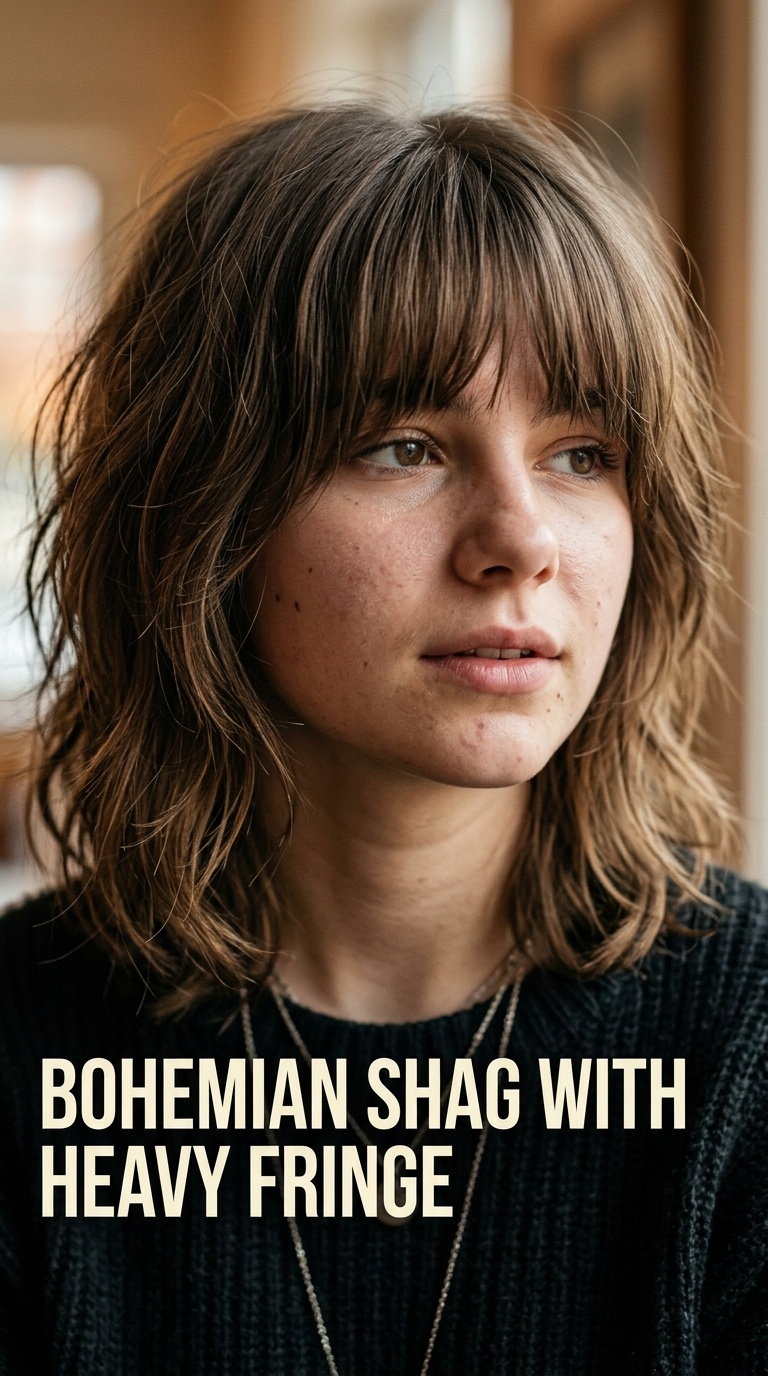 Bohemian Shag with Heavy Fringe