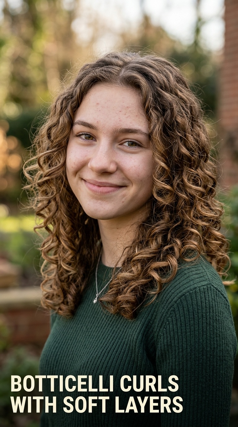 Botticelli Curls with Soft Layers