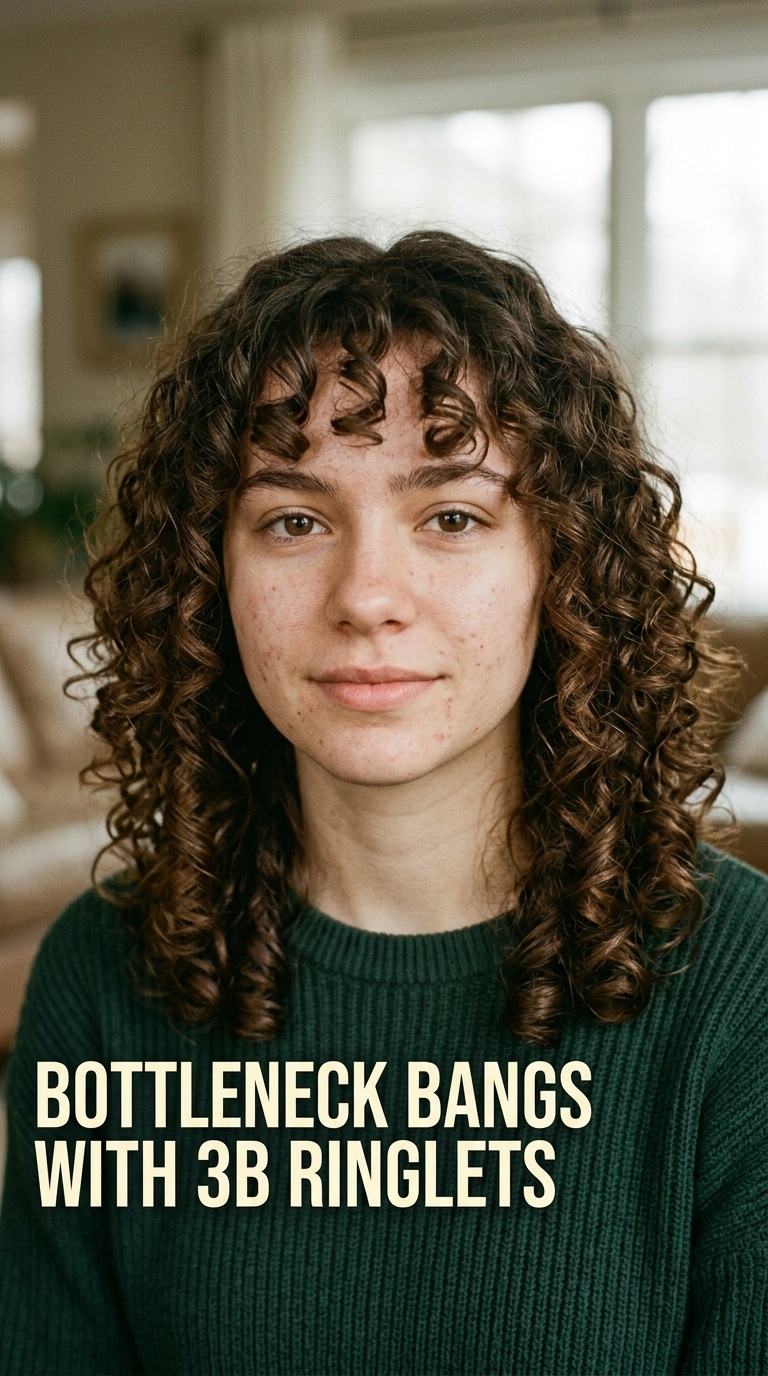 Bottleneck Bangs with 3b Ringlets