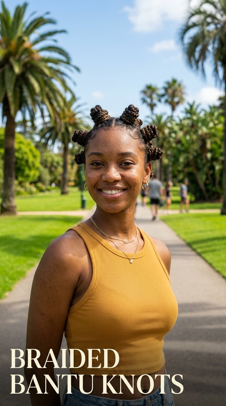 Braided Bantu Knots