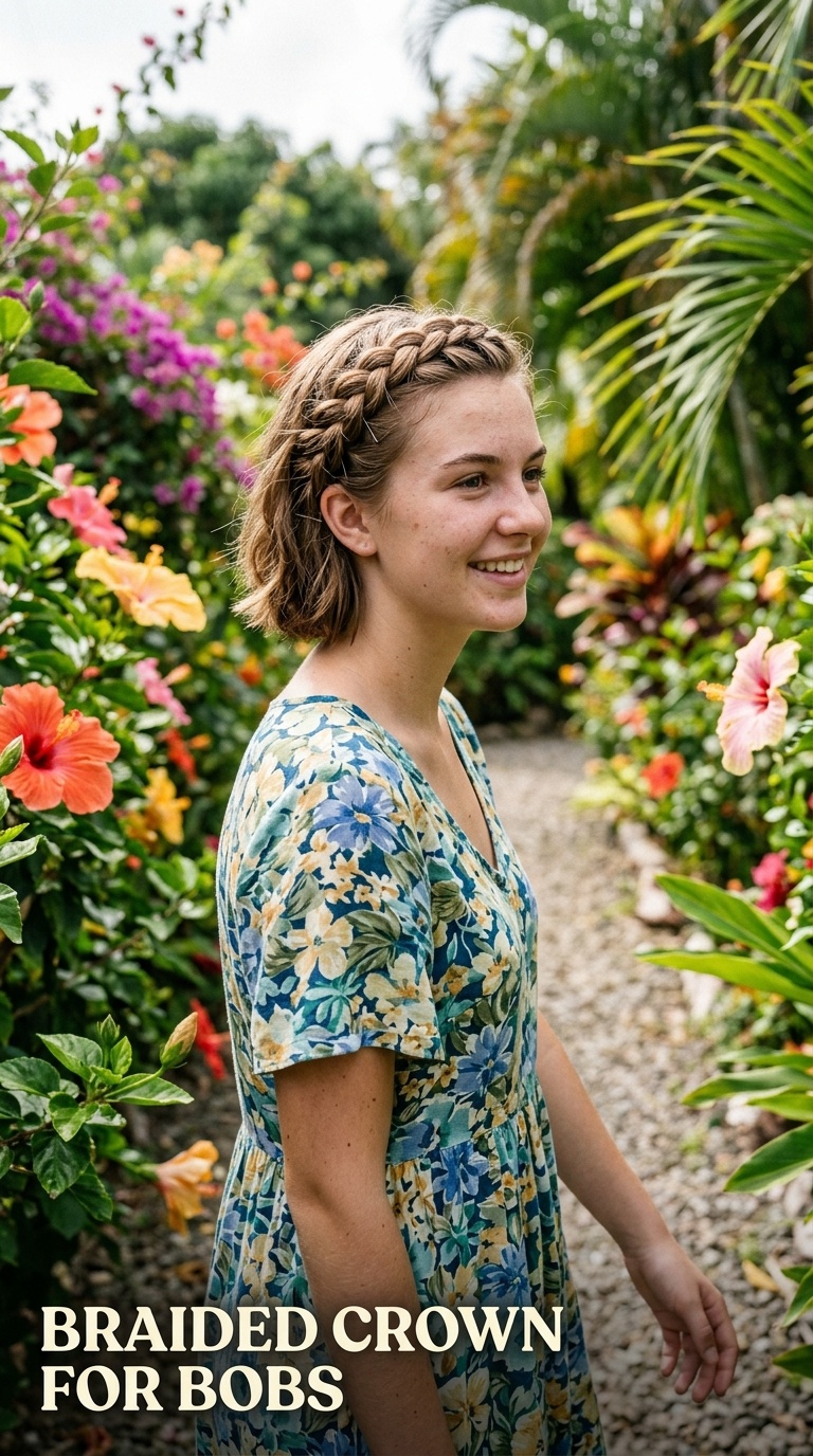 Braided Crown for Bobs