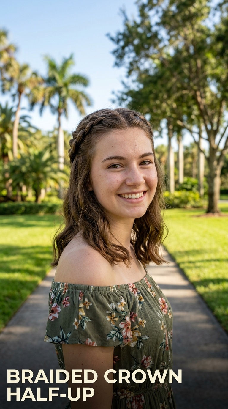 Braided Crown Half-Up