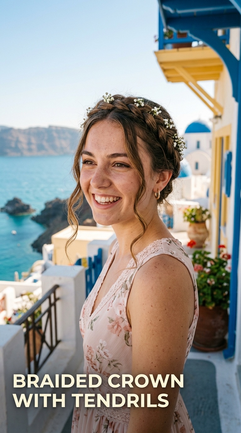 Braided Crown with Tendrils