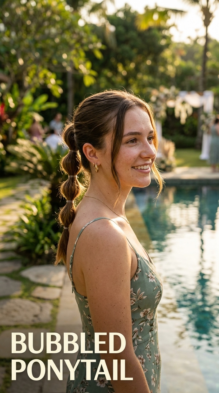 Bubbled Ponytail
