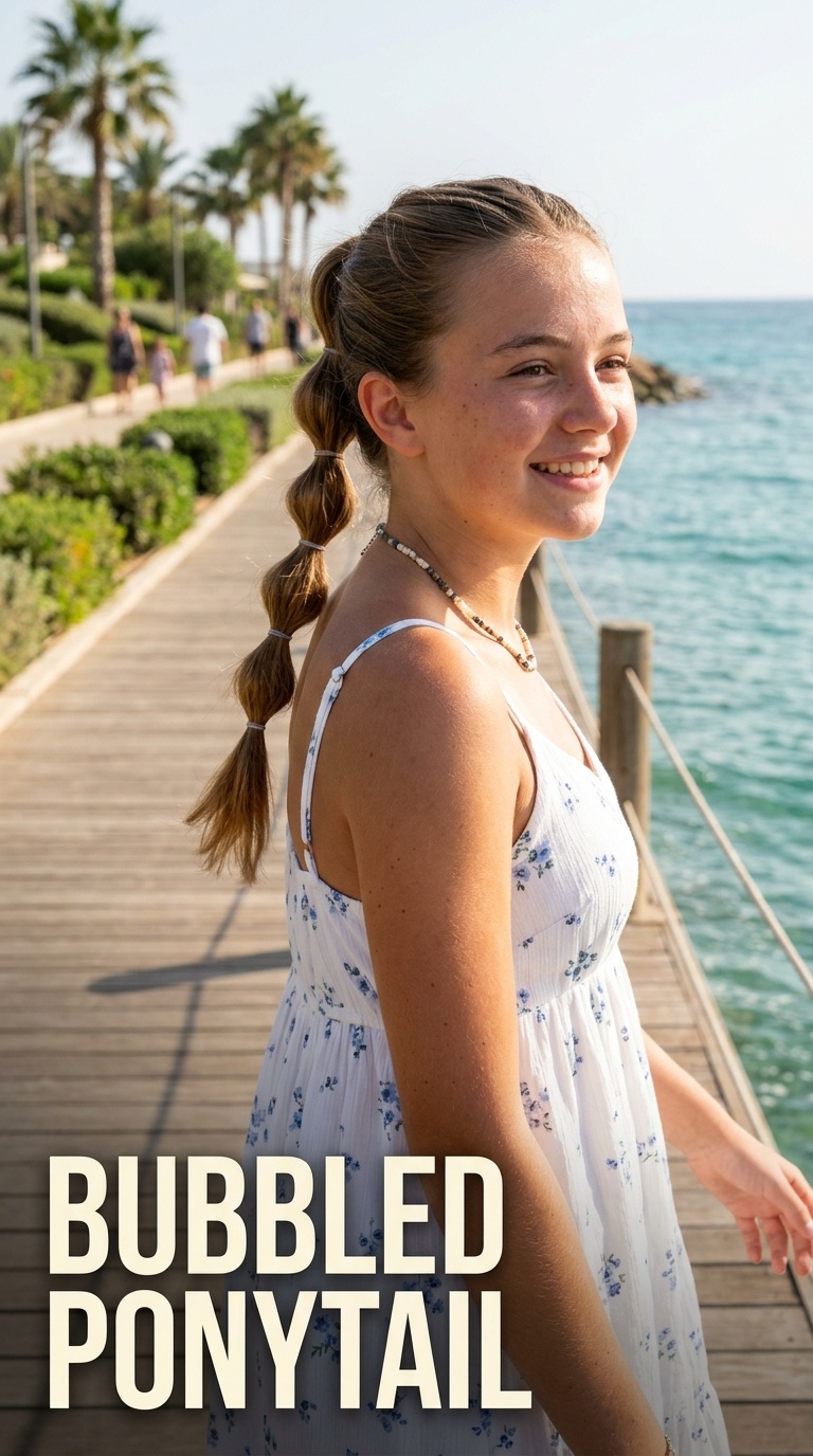 Bubbled Ponytail