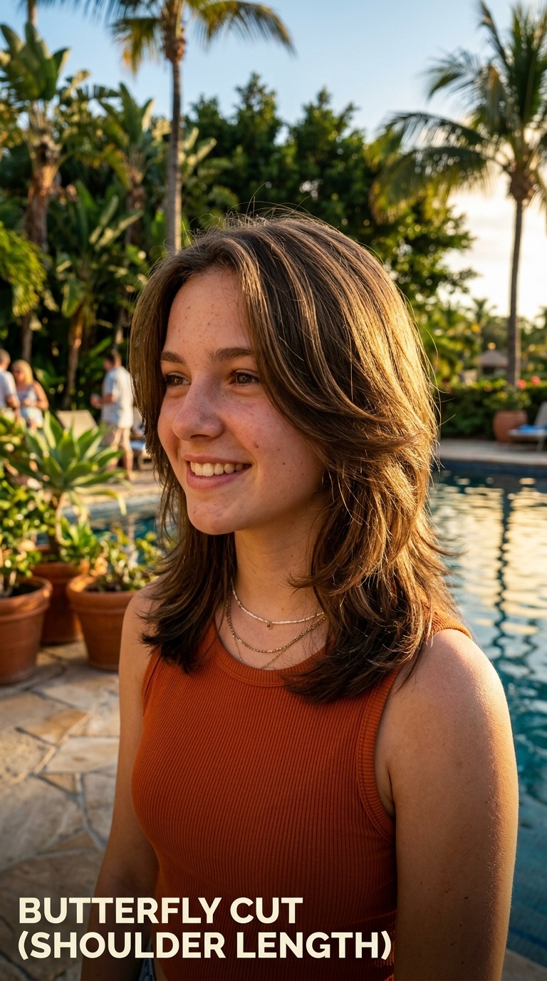 Butterfly Cut (Shoulder Length)