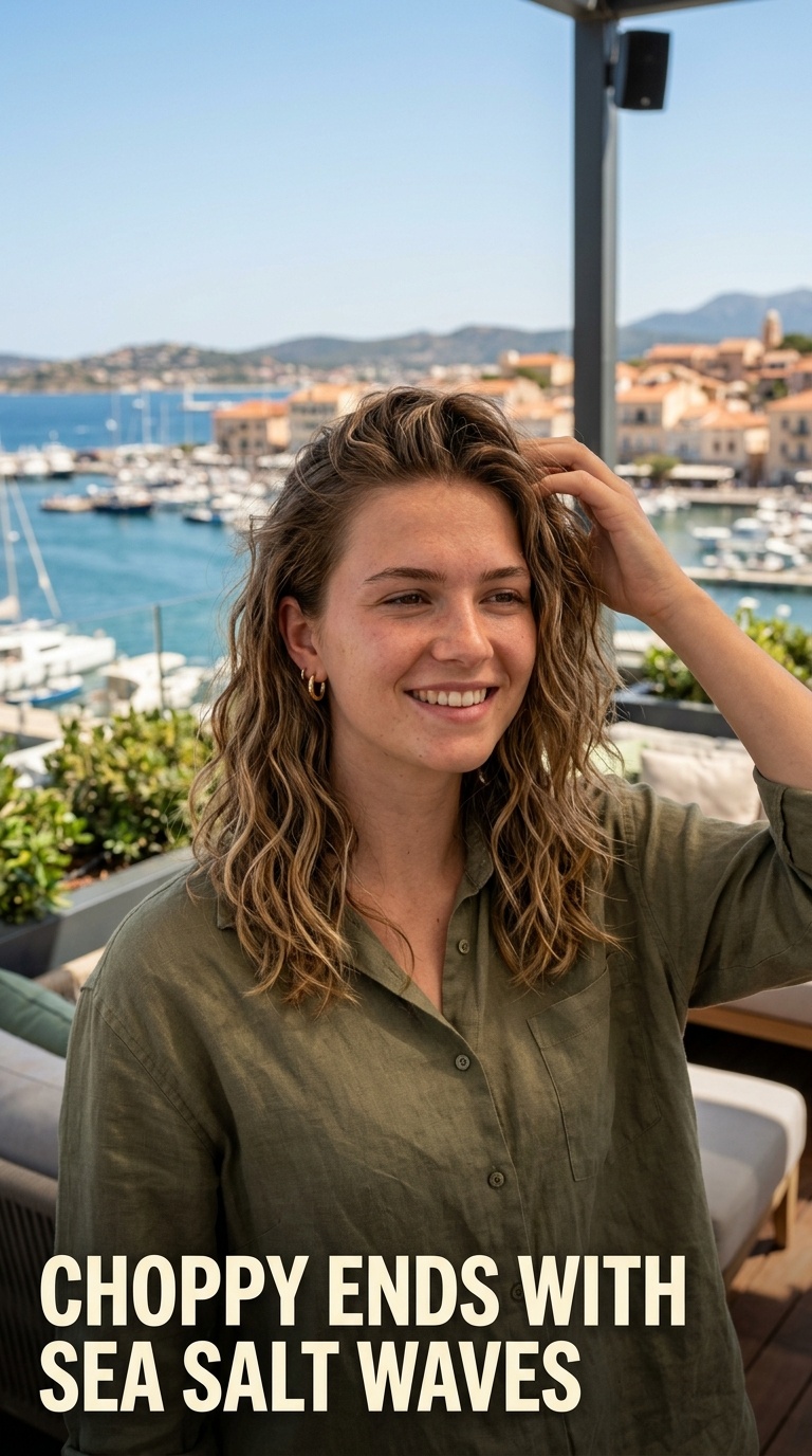 Choppy Ends with Sea Salt Waves