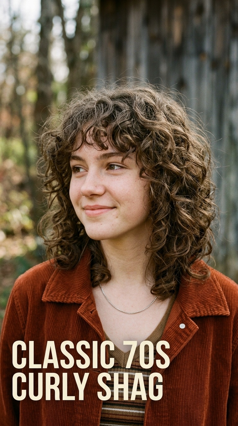 Classic 70s Curly Shag