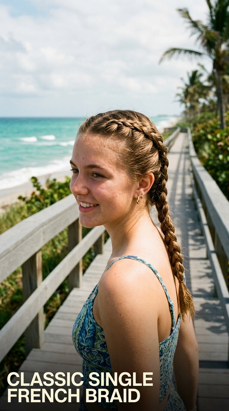Classic Single French Braid