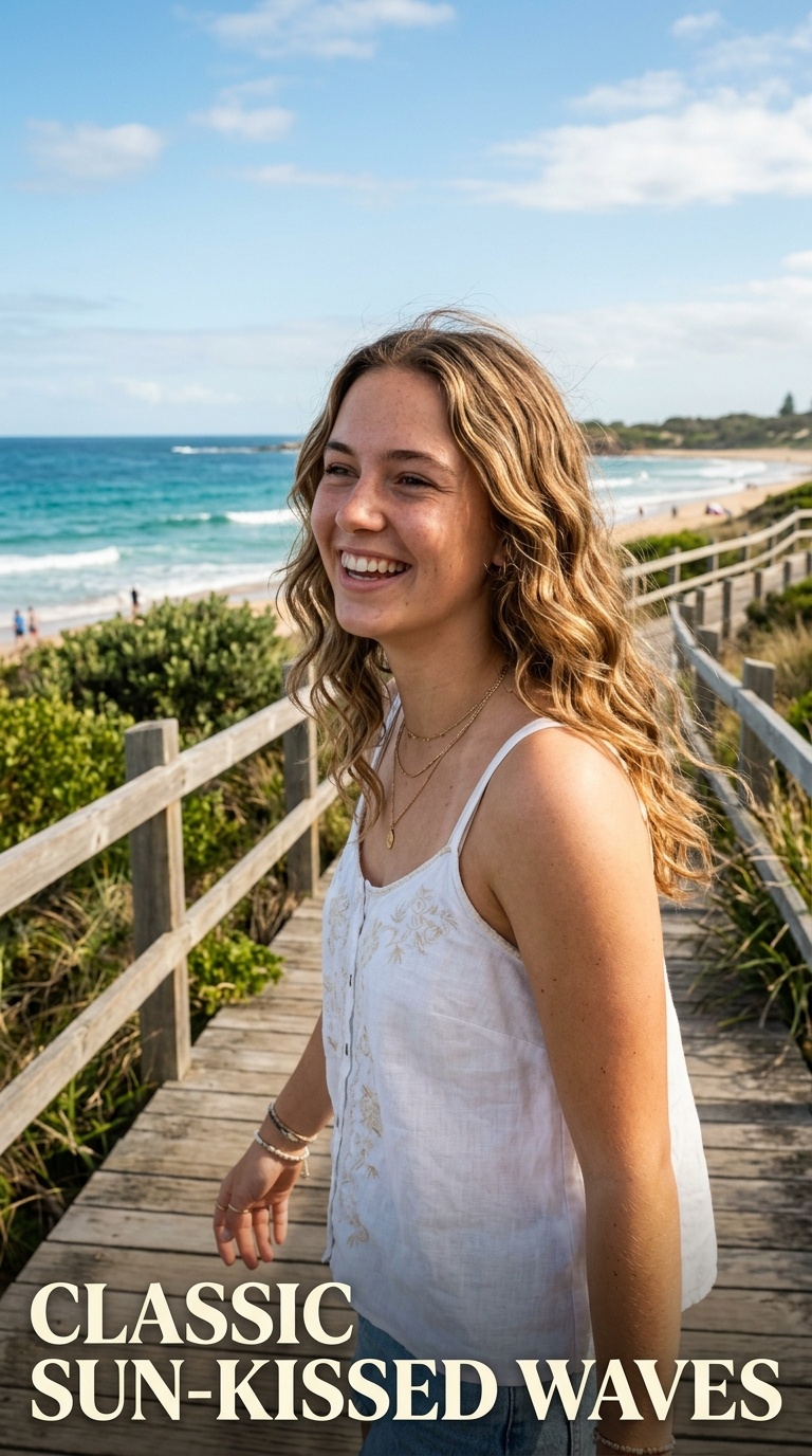 Classic Sun-Kissed Waves