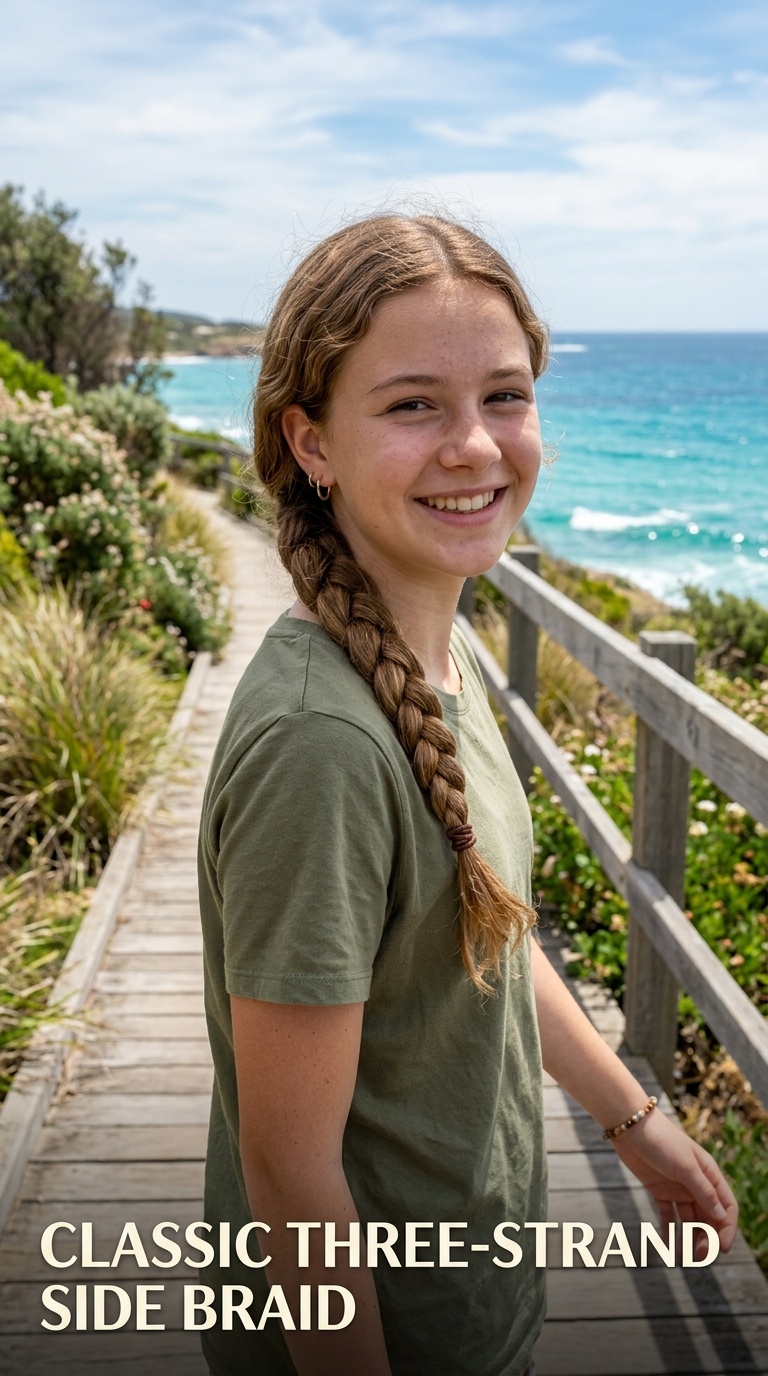 Classic Three-Strand Side Braid