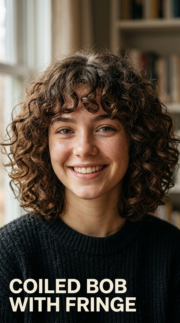 Coiled Bob with Fringe