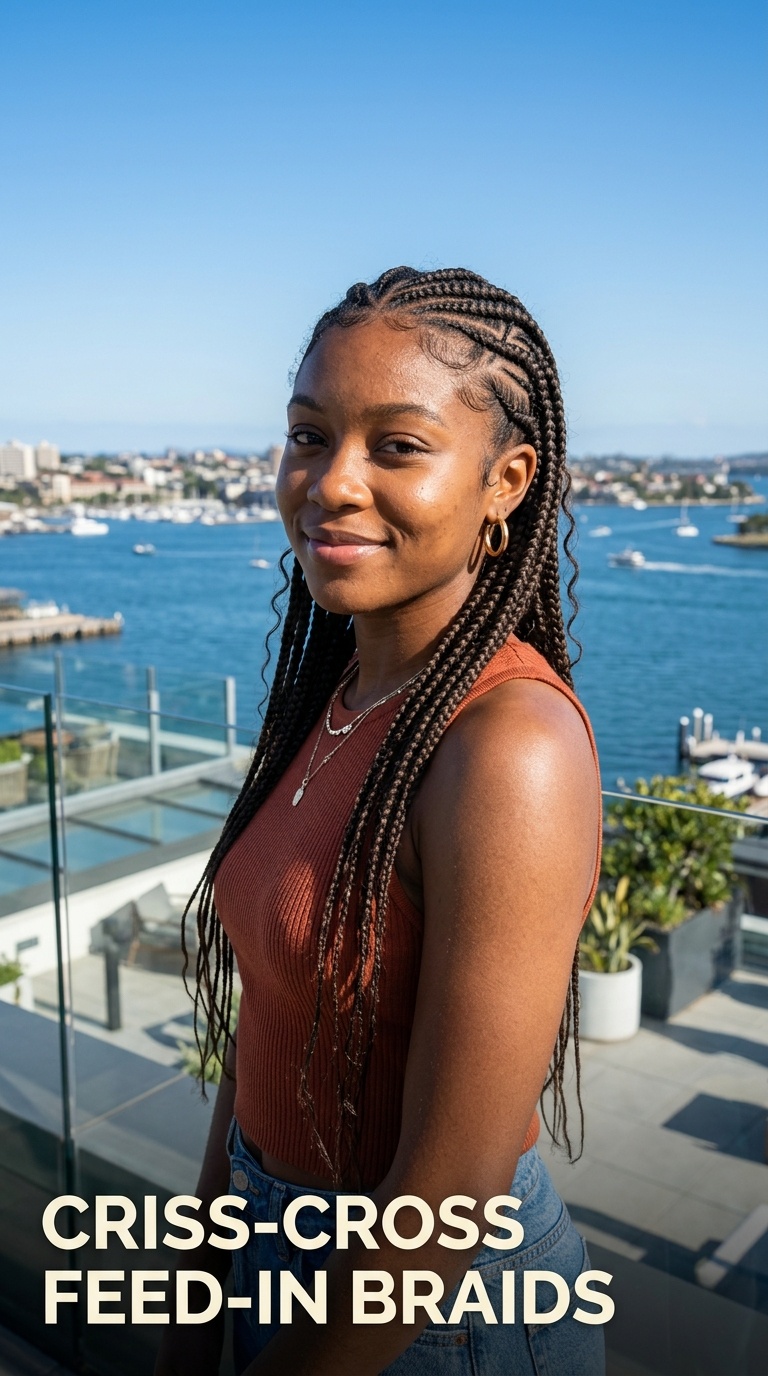 Criss-Cross Feed-In Braids