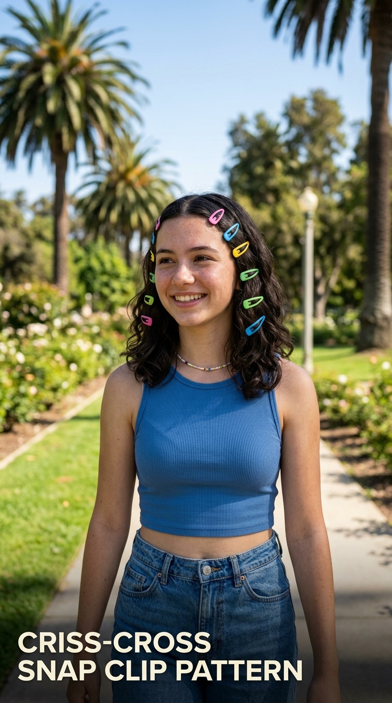 Criss-Cross Snap Clip Pattern