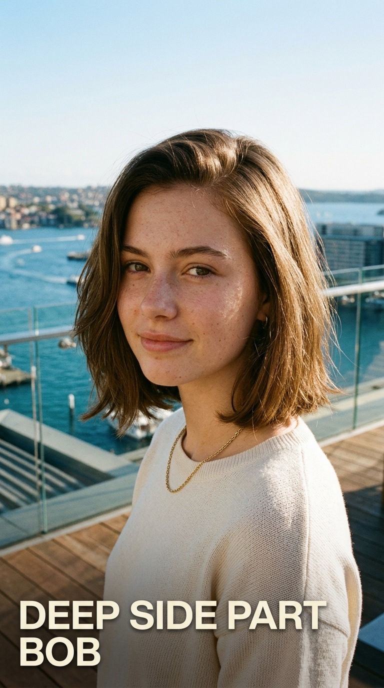 Deep Side Part Bob