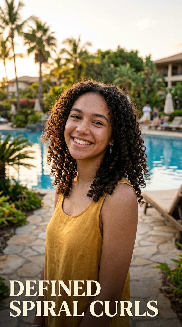 DEFINED SPIRAL CURLS