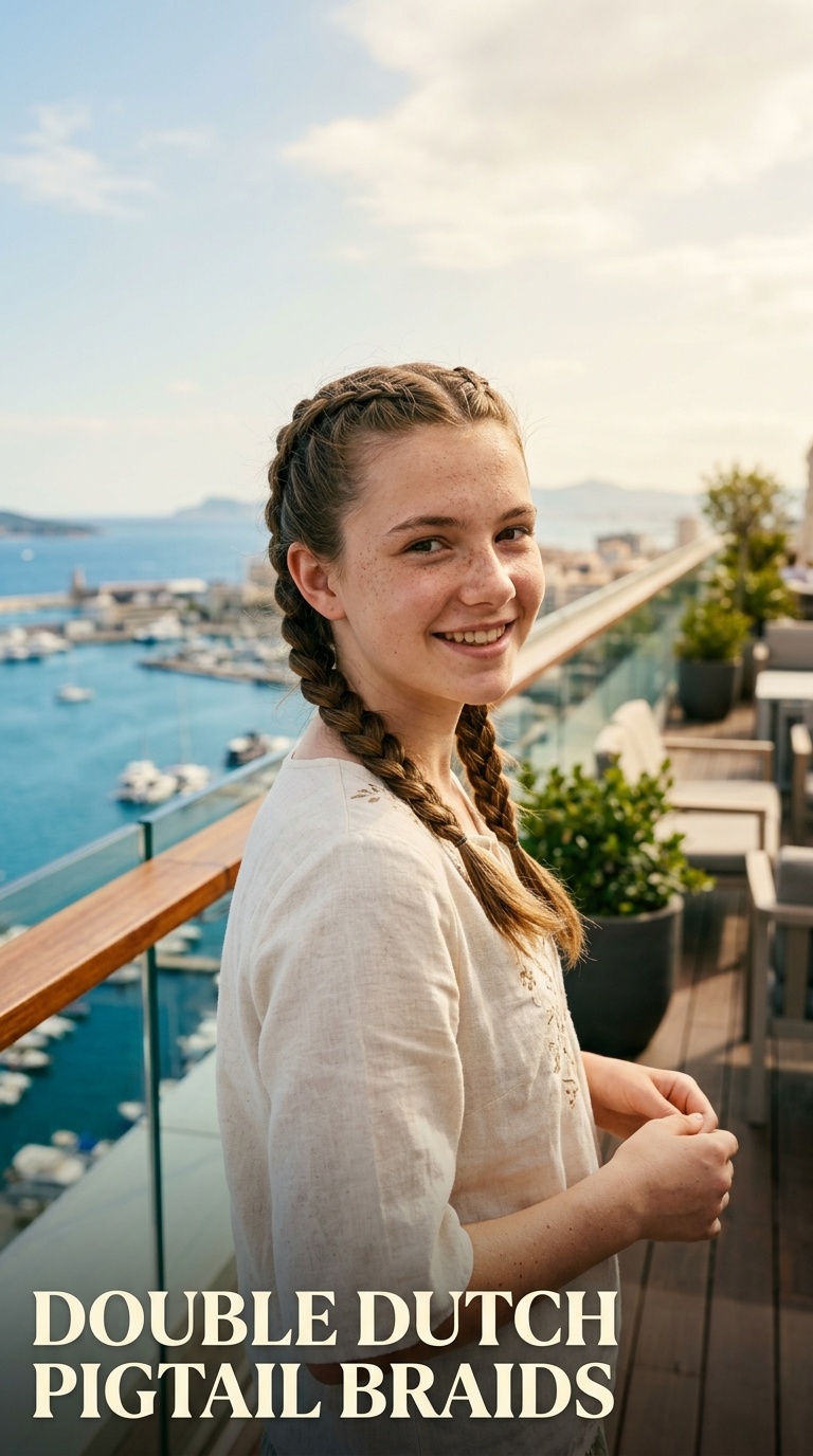 Double Dutch Pigtail Braids