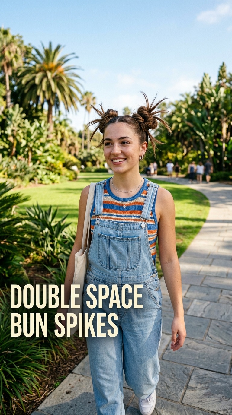 Double Space Bun Spikes