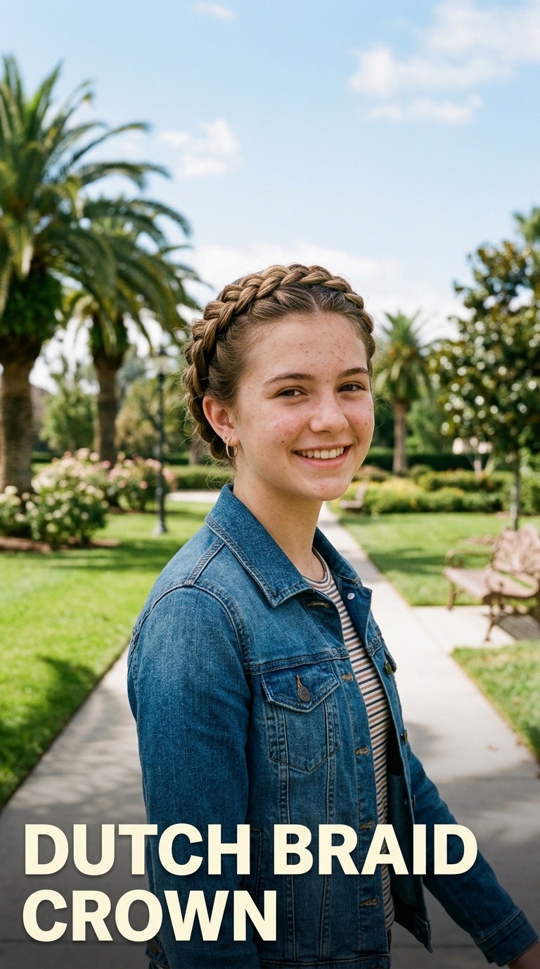 Dutch Braid Crown