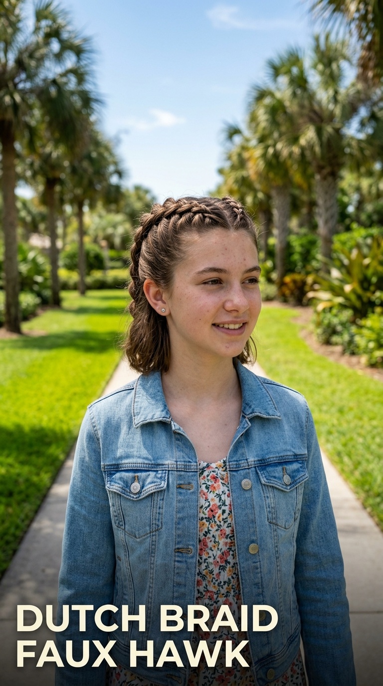 Dutch Braid Faux Hawk