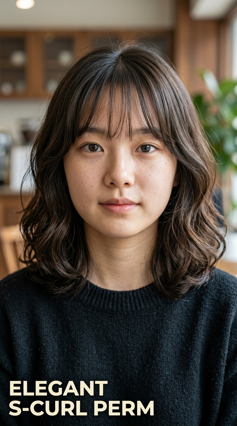 Elegant S-Curl Perm