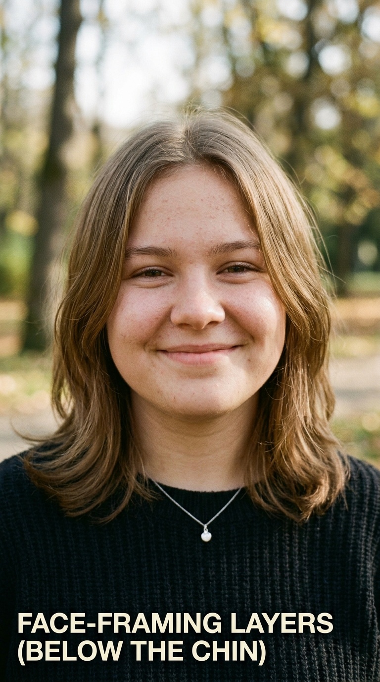 Face-Framing Layers (Below the Chin)