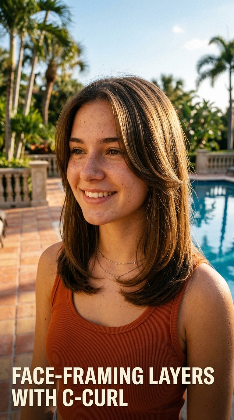 Face-Framing Layers with C-Curl