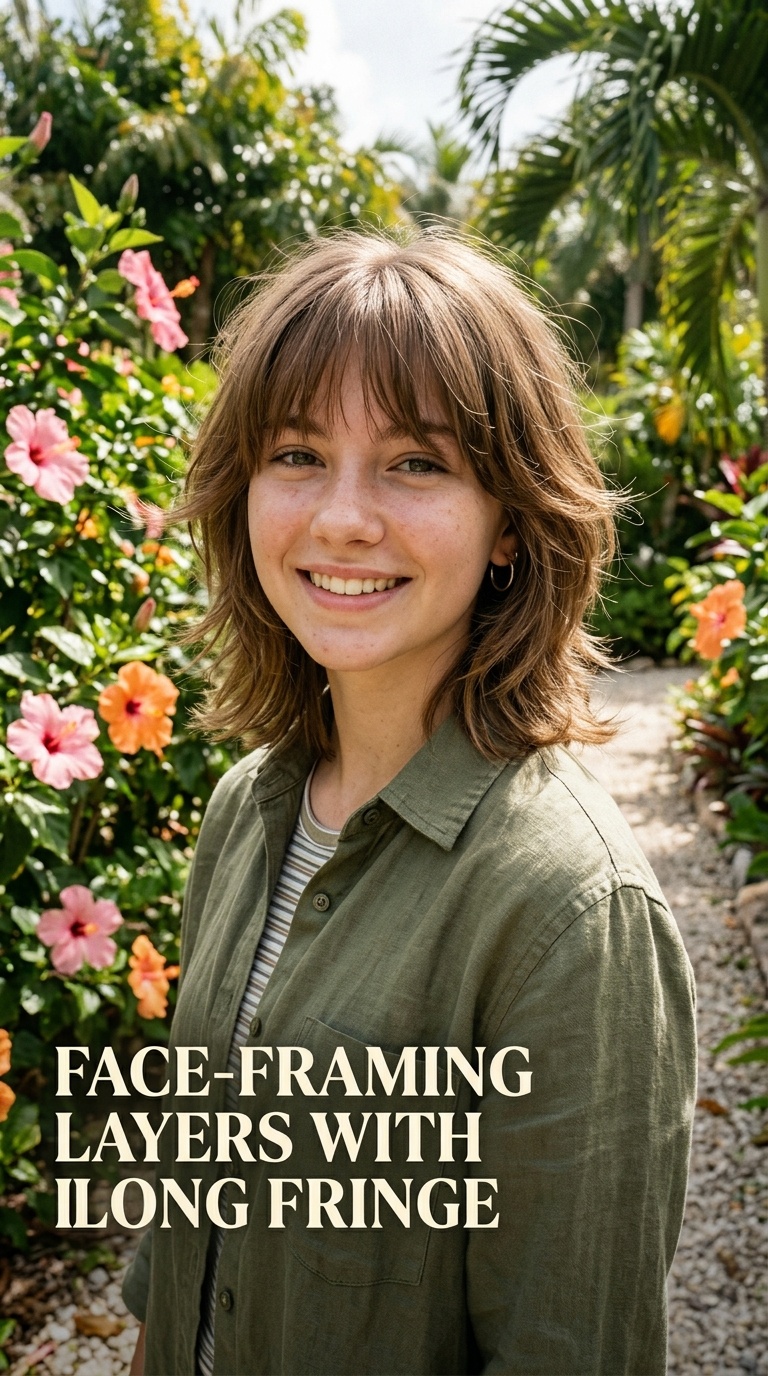 Face-Framing Layers with Long Fringe