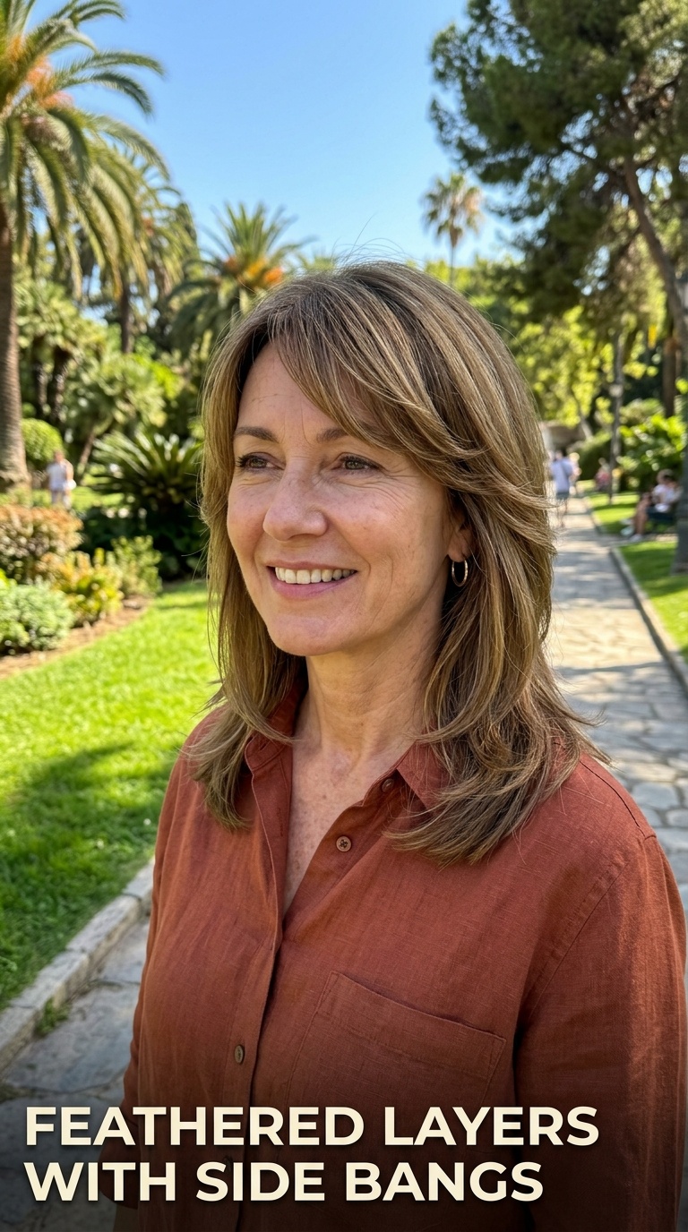 Feathered Layers with Side Bangs