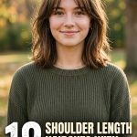 18 Shoulder Length Haircuts with Curtain Bangs