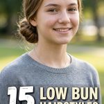15 Low Bun Hairstyles for Shoulder Length Hair