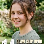 14 Claw Clip Updo Hairstyles for Shoulder Length Hair