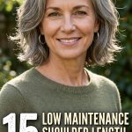 15 Low Maintenance Shoulder Length Haircuts for Women Over 50