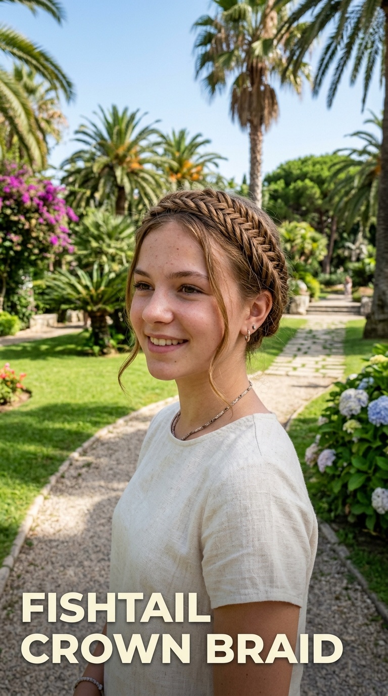 Fishtail Crown Braid
