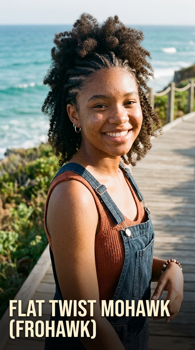 Flat Twist Mohawk (Frohawk)