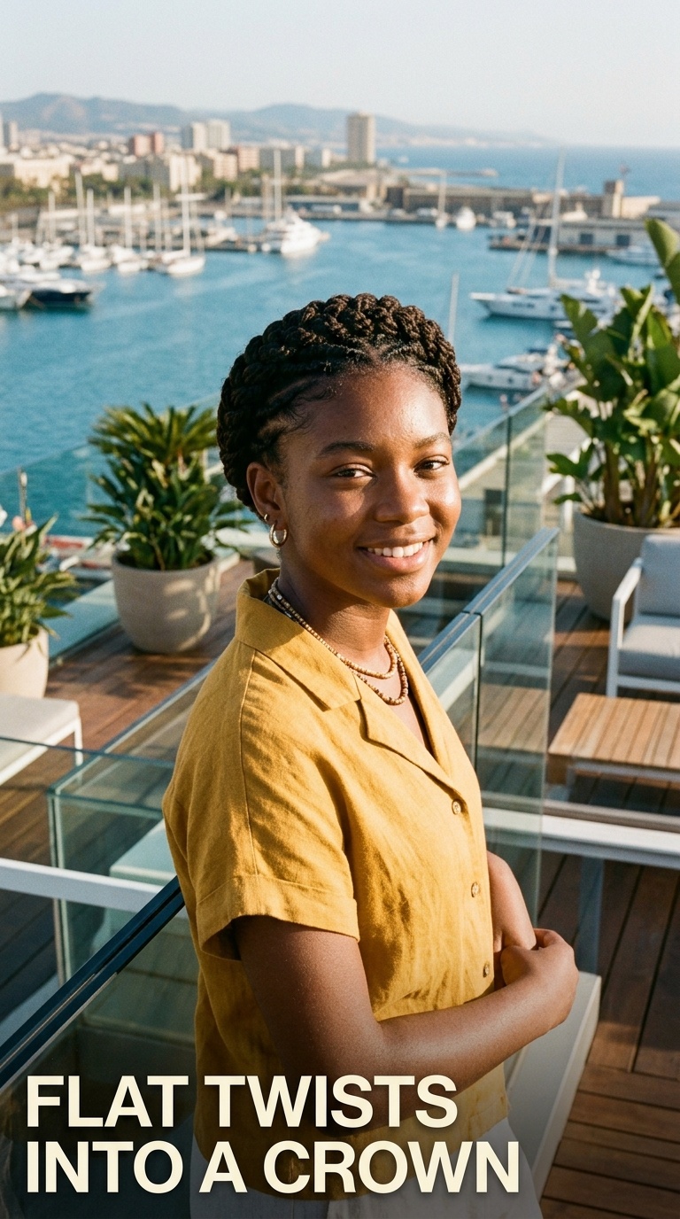 Flat Twists into a Crown