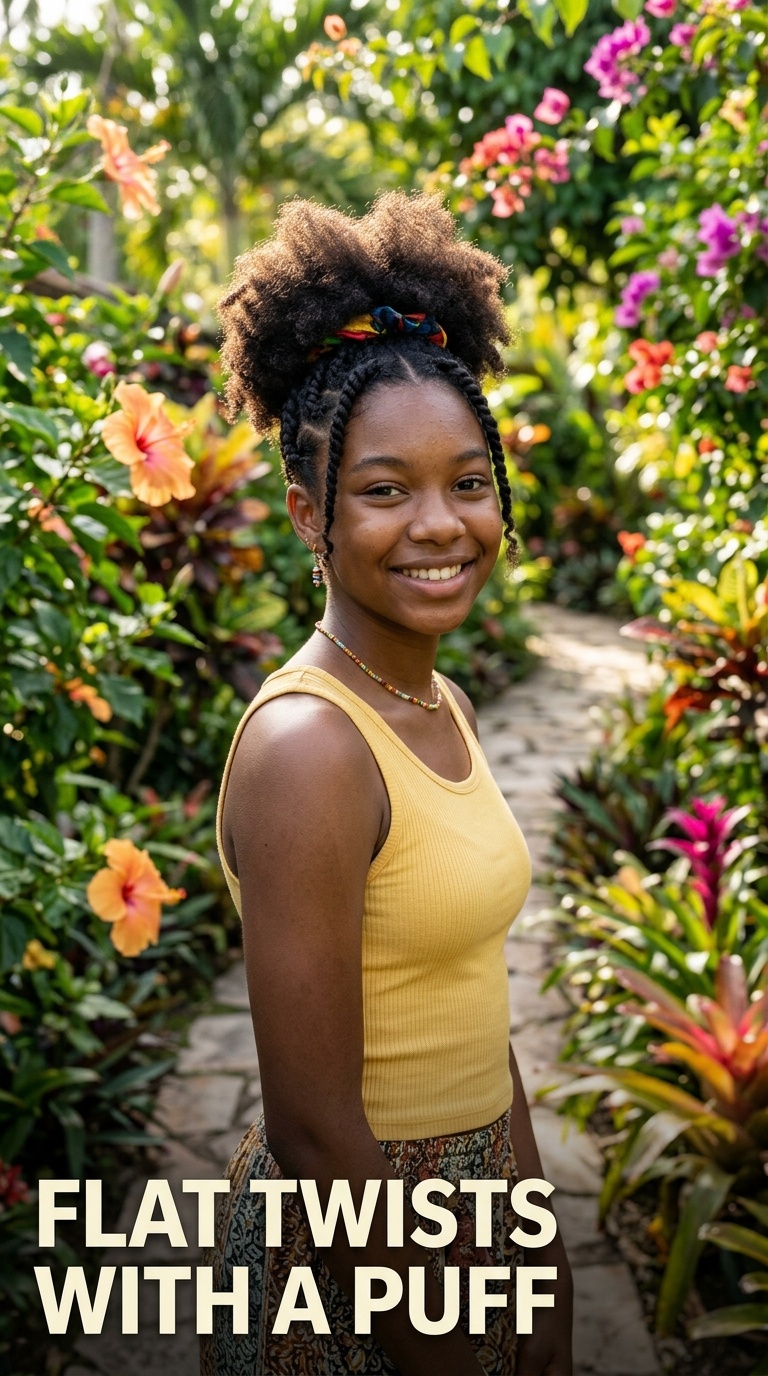 Flat Twists with a Puff