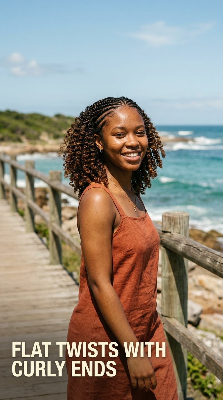 Flat Twists with Curly Ends