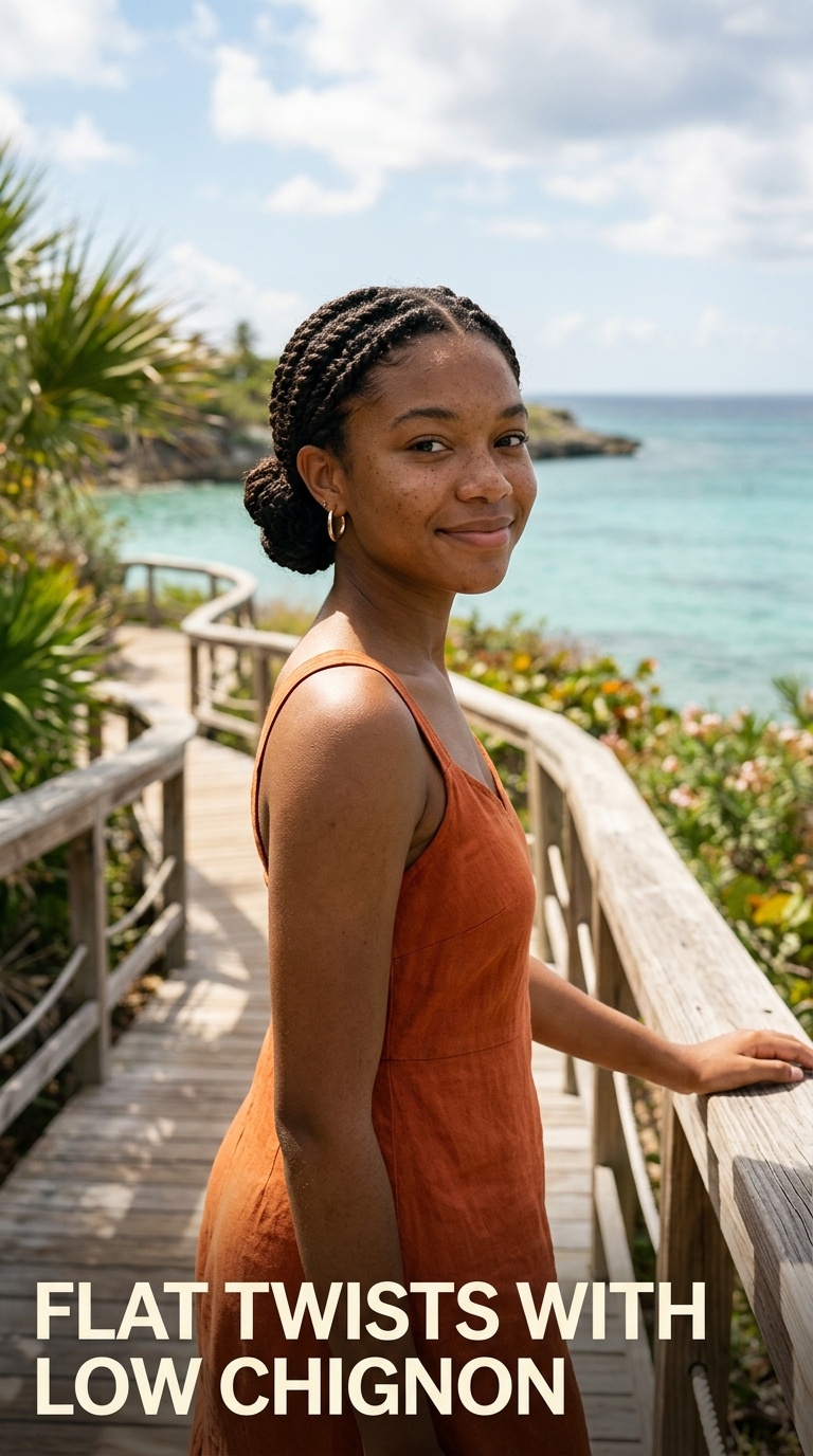 Flat Twists with Low Chignon