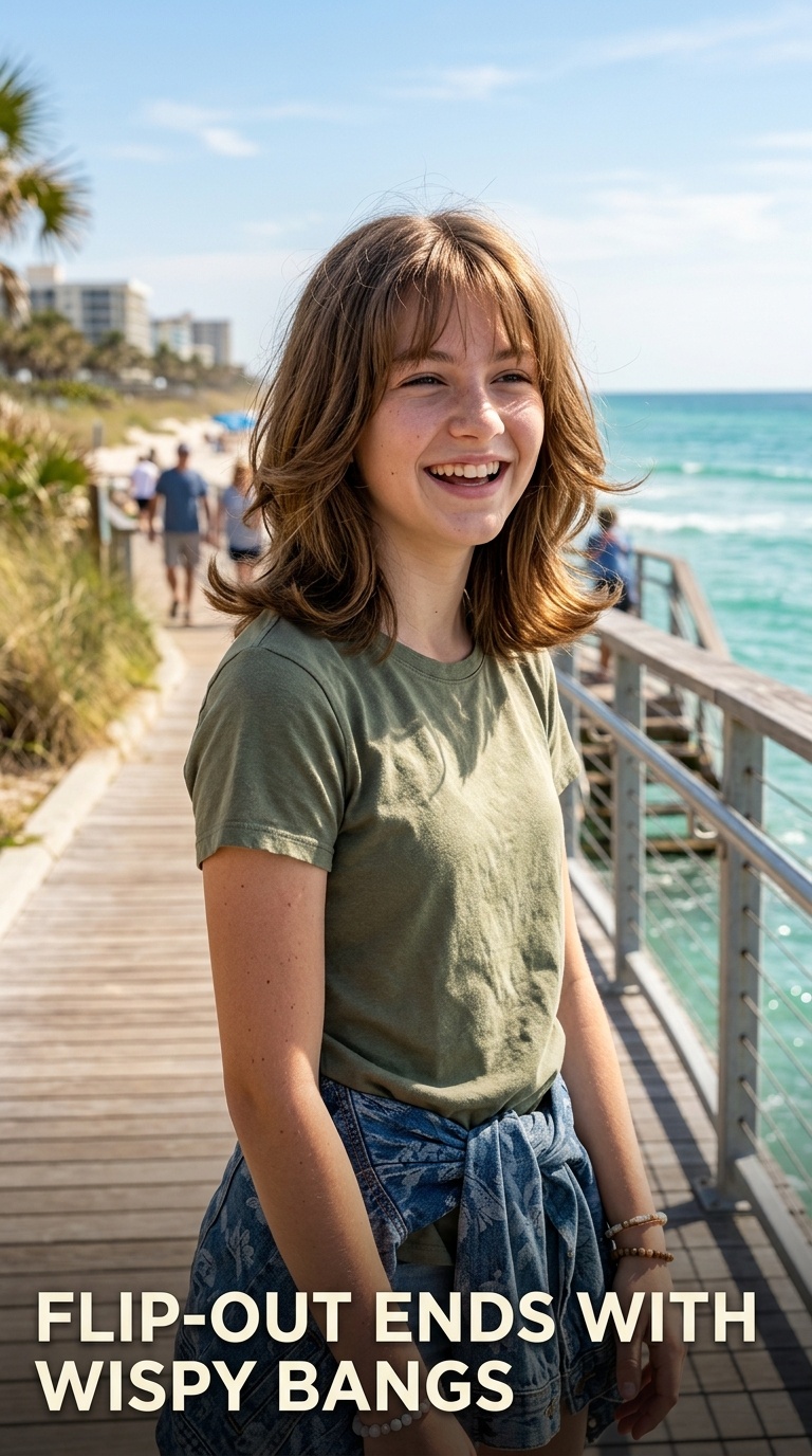 Flip-Out Ends with Wispy Bangs