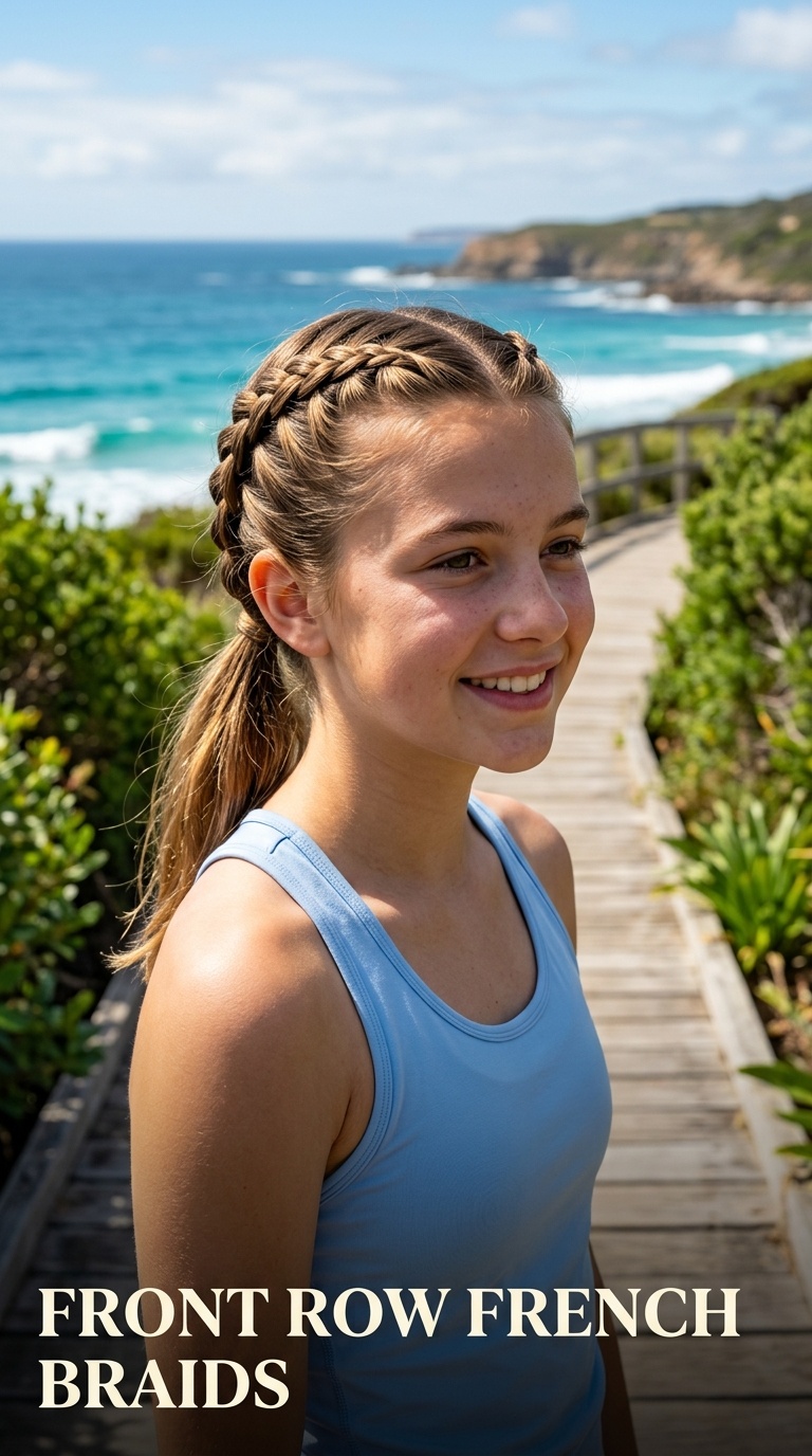 Front Row French Braids