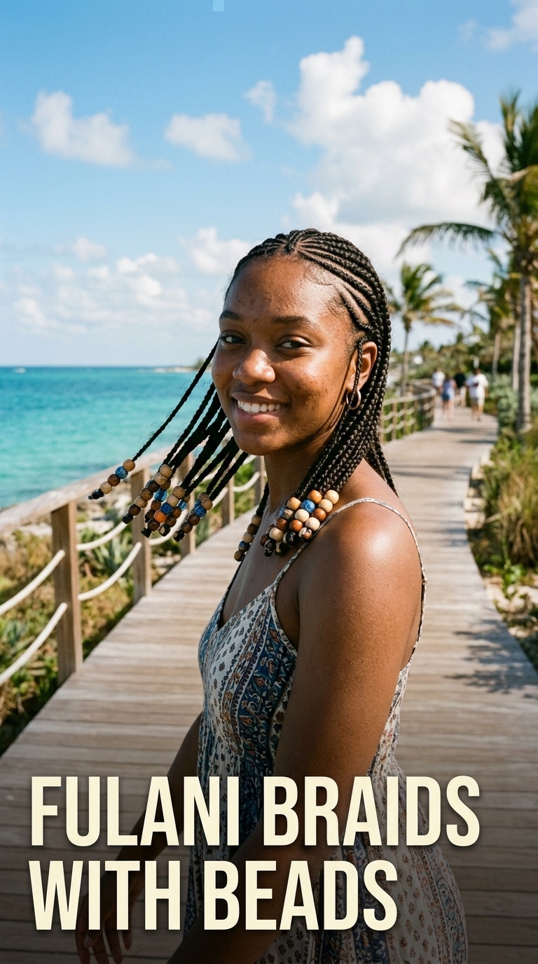 Fulani Braids with Beads