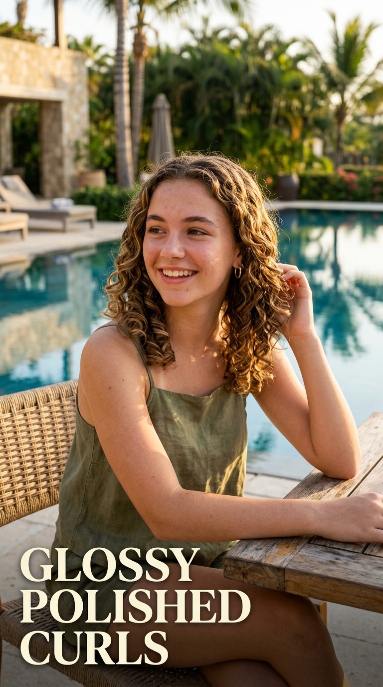 Glossy Polished Curls