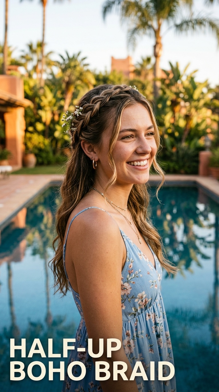 Half-Up Boho Braid